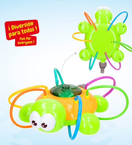 Colorbaby plastic water sprayers set of six, colorful outdoor toys, 28x9x20 cm for kids' outdoor play and water fun.