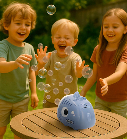 Colorbaby bubbles play set with six colorful bubble toys, each measuring 14x11x12 cm, perfect for outdoor fun and games.