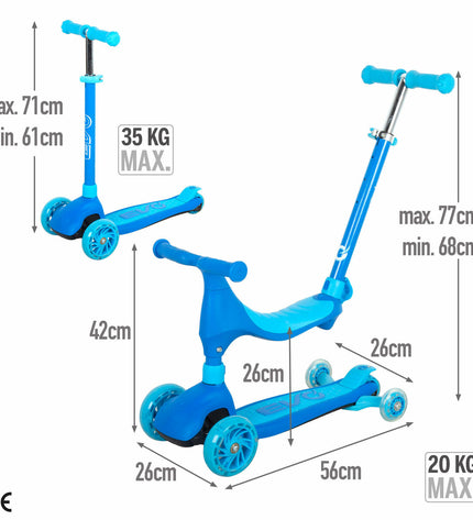 Two EVO Step EVO toys suitable for outdoor play and sports, designed for energetic children engaging in active outdoor fun.