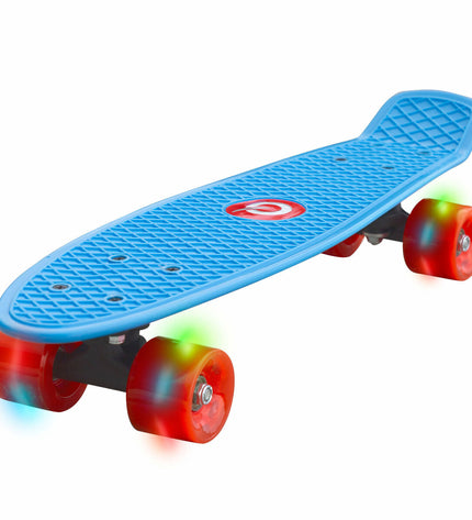 Four EVO skateboard toys with colorful decks, showcasing their vibrant designs for outdoor play and sports activities.