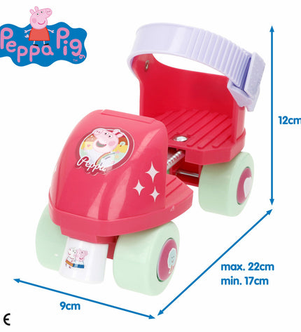 Peppa Pig-themed skate shoes for kids, featuring colorful Peppa Pig design, suitable for outdoor play and sports activities.
