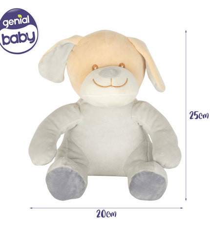 Set of six Colorbaby soft plush toys, polyester, 20x25x20 cm, ideal for children's play and cuddling.