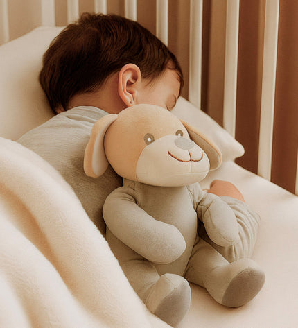 Set of six Colorbaby polyester soft stuffed toys, each approximately 20x25x20 cm, ideal for play and cuddling.