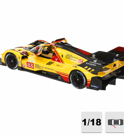 Set of four Ferrari toy cars, detailed miniature vehicles for play and collection, with realistic design and vibrant colors.