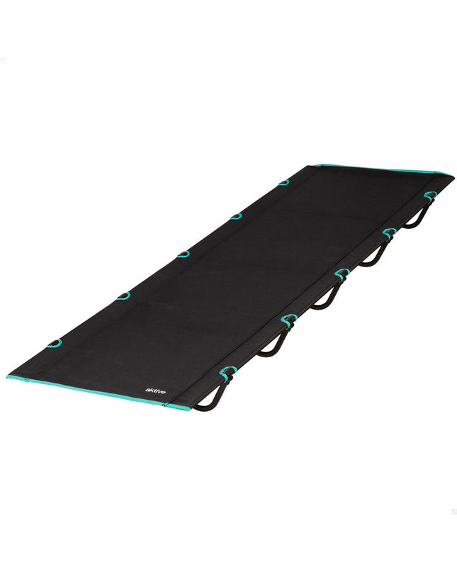 Two Aktive camping beds measuring 193 x 14.5 x 67 cm, suitable for outdoor camping and hiking, shown in the image.