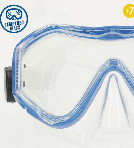 AquaSport Duikbril AquaSport set of 6 swimming goggles for water sports, featuring clear lenses and adjustable straps.