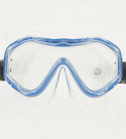 Six AquaSport diving masks for watersport activities, featuring clear lenses and adjustable straps, ideal for outdoor water sports.