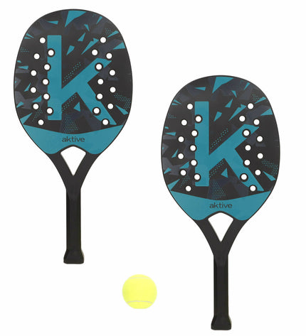 Set of six Aktive Bal Aktive strandschepjes, 22x47x3 cm, colorful outdoor sports and outdoor play toys.