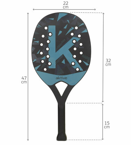Set of six Aktive Bal Aktive strandschepjes, 22x47x3 cm, for outdoor play and sports activities.