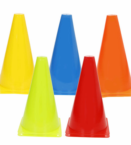 Set of six Aktive Kegels for sports and outdoor activities, featuring durable design suitable for football training.