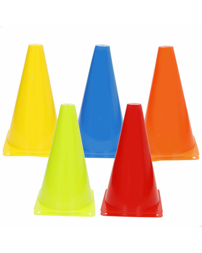 Set of six Aktive Kegels for sports and outdoor activities, featuring durable design suitable for football training.