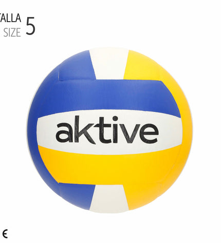 Aktive Volleybal Aktive sport en outdoor volleyball with vibrant design on a clean background