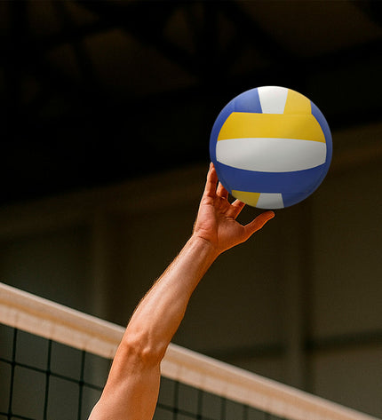 Aktive volleyball for sport and outdoor use, showing a close-up of the volleyball ball on the court.