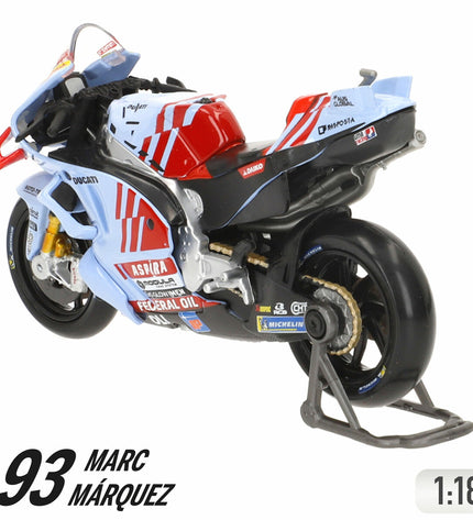 Ducati Gresini motorcycle toy model, 12x8x4 cm, detailed miniature replica for children and collectors.