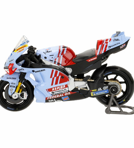 Ducati Gresini motorcycle toy model in 12x8x4 cm, detailed miniature vehicle for playing or display, by Ducati.