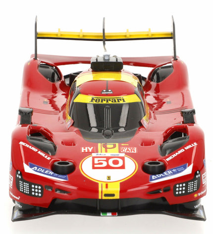 Four Ferrari remote control police cars with full functions, detailed toy vehicles for kids, in vibrant red with police markings.