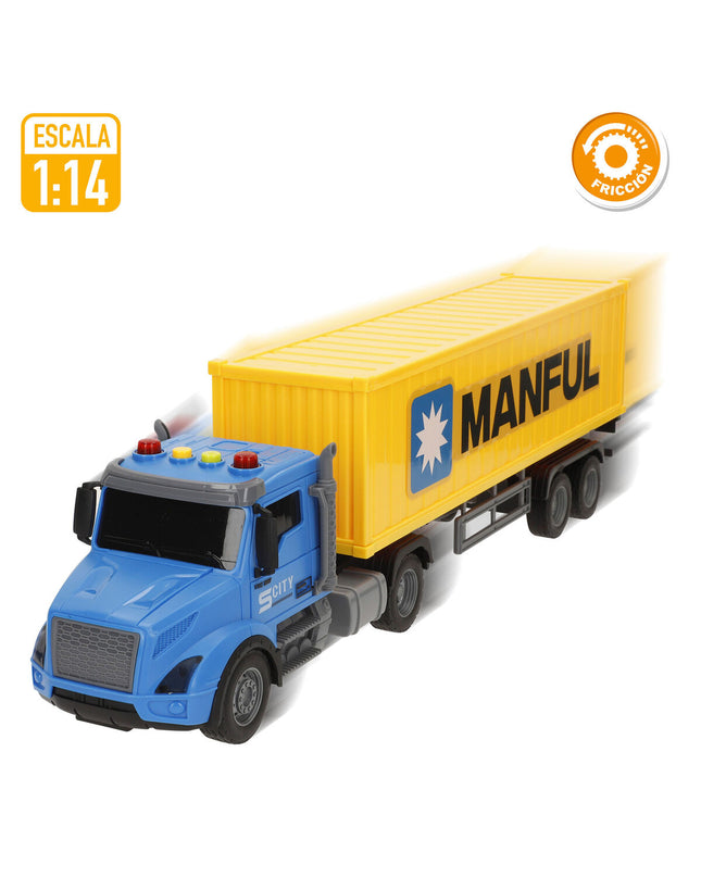 Two Colorbaby tractor toys in bright colors, suitable for children, designed for play and imaginative adventures.