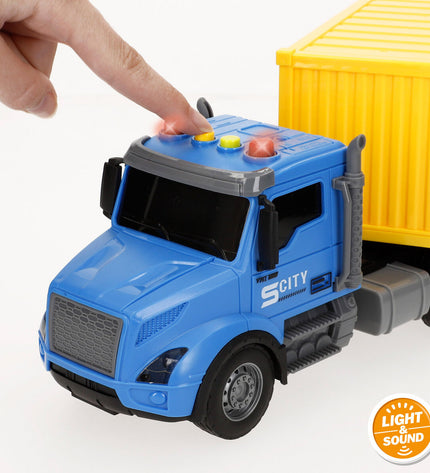 Two colorful tractor toys from Colorbaby, suitable for children, designed for play and imaginative fun.