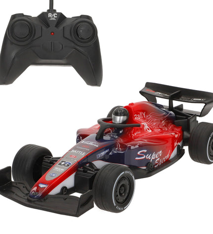 Set of four Speed & Go remote-controlled toy cars, vibrant colors, designed for kids' play and vehicle fun.