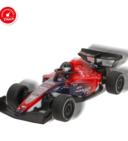 Set of four Speed & Go remote-controlled toy cars, featuring adjustable motor speed, displayed on a plain background.