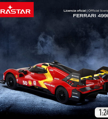 Four Ferrari remote control police cars toy vehicles, detailed with police markings, designed for kids' play and racing fun.