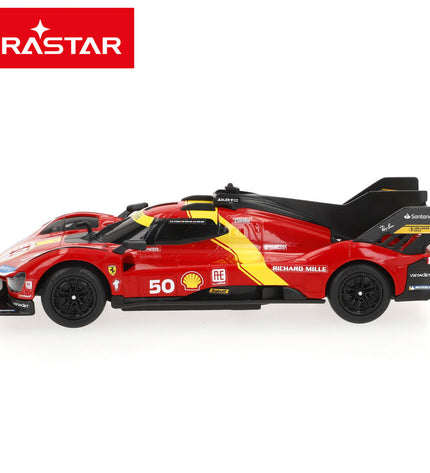 Four Ferrari remote control police cars toy vehicles, detailed red and black design, suitable for children’s play and imaginative fun.