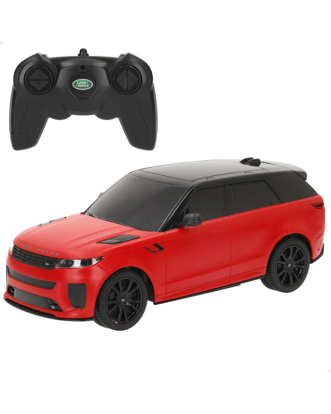 Four Land Rover remote control police cars, toy vehicles for play and collection, featuring realistic police vehicle details.