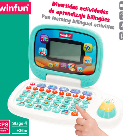 Set of four Winfun plastic magnetic schoolboards for kids, featuring colorful designs for creative play and learning activities.