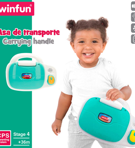 Set of four Winfun plastic magnetic schoolboards for kids, ideal for creative play and educational activities.
