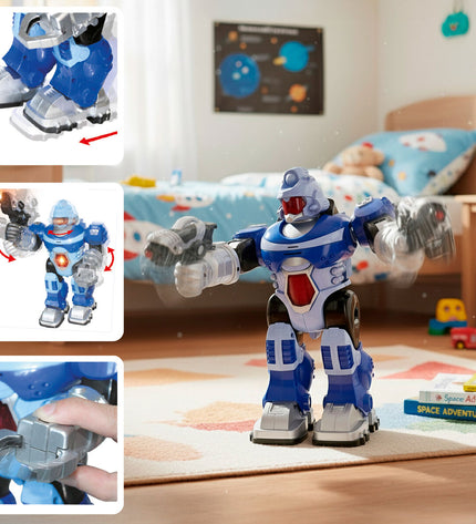 Colorbaby interactive robot toy, 17x25x9 cm, electronic educational toy with colorful features and playful design.