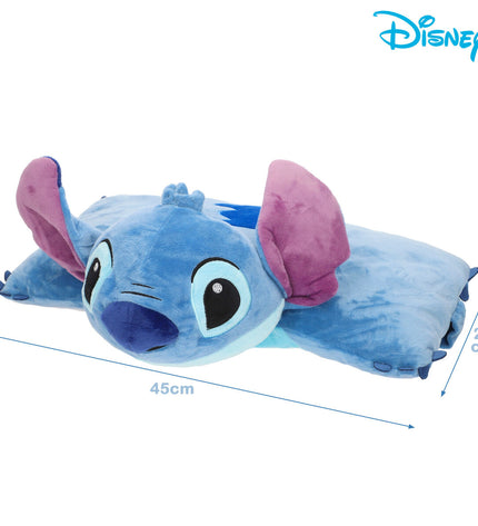 Set of four Stitch plush toys made of soft polyester, perfect for cuddling and play, from Stitch brand in bright colors.