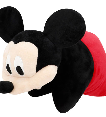 Four Mickey Mouse plush toys made of polyester, soft and cuddly, featuring classic Mickey Mouse design for play and comfort.