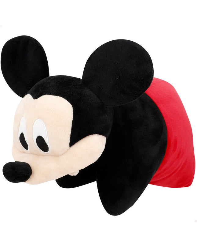 Four Mickey Mouse plush toys made of polyester, soft and cuddly, featuring classic Mickey Mouse design for play and comfort.