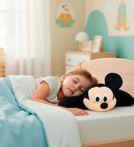 Set of four Mickey Mouse plush toys made of soft polyester, perfect for children, featuring iconic Mickey Mouse design.