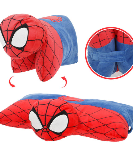 Set of four Spider-Man plush toys, soft polyester stuffed figures inspired by Spider-Man, perfect for play and cuddling.