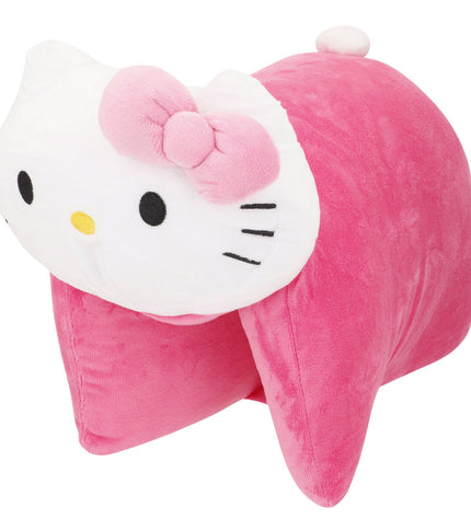 Set of four Hello Kitty plush toys made of polyester, soft and cuddly, perfect for children’s toys and playtime.