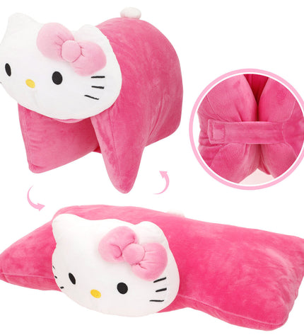 Set of four Hello Kitty plush toys made of polyester, soft stuffed toys ideal for cuddling and play.