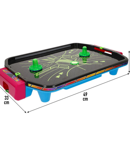 Set of two BigBuy Kids hockey tables, 49x7.5x33 cm, toy game accessories for kids, featuring colorful hockey sticks and puck.