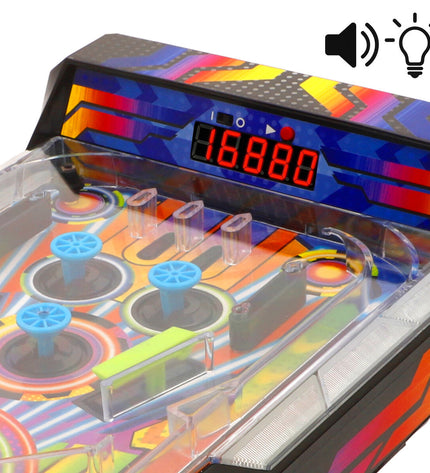 Two BigBuy Kids pinball toys, colorful miniature pinball games for kids, featuring bright designs and small ball play.
