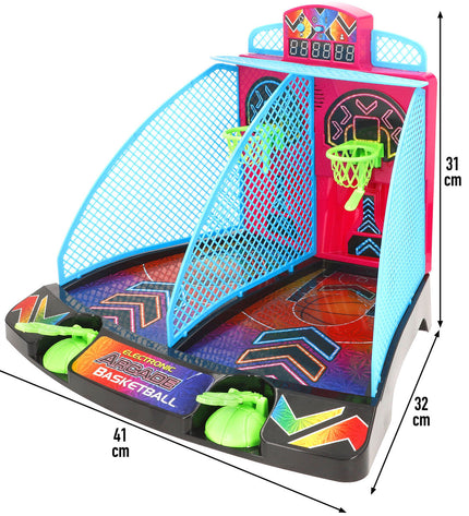 BigBuy Kids basketball skill game set with two colorful baskets for children's play and coordination practice.