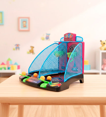 Two BigBuy Kids basketball skill games for children, featuring colorful mini basketball hoops and balls for active play.