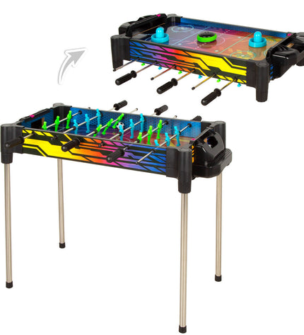 Two multi-spel tables by BigBuy Kids, measuring 73x63x41 cm, featuring colorful play surfaces for children’s games and activities.