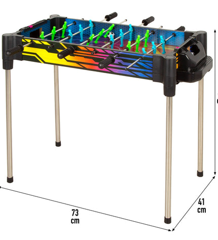 Two multi-play tables by BigBuy Kids, measuring 73x63x41 cm, designed for children’s toys and games in a colorful play area.