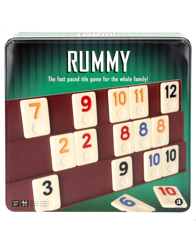 Set of four BigBuy Kids Rummy board game pieces for children, featuring colorful cards and game accessories.