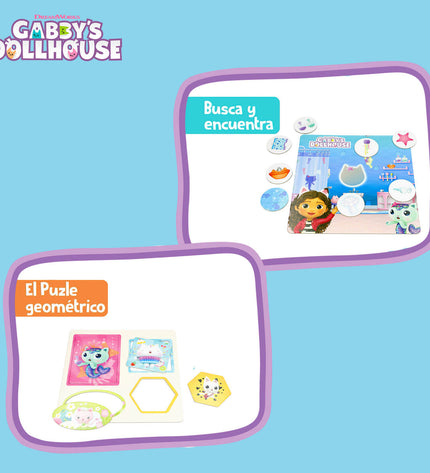 Six Gabby's Dollhouse domino pieces from the toy and games collection, featuring colorful, themed designs for kids' play.