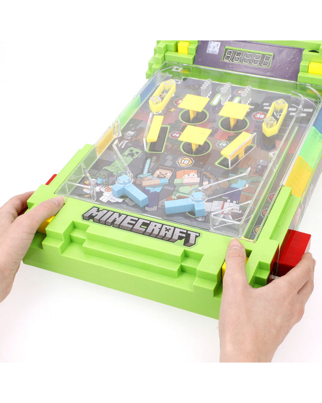 Minecraft Domino set with two pieces, featuring pixelated blocks and characters from the popular Minecraft game.