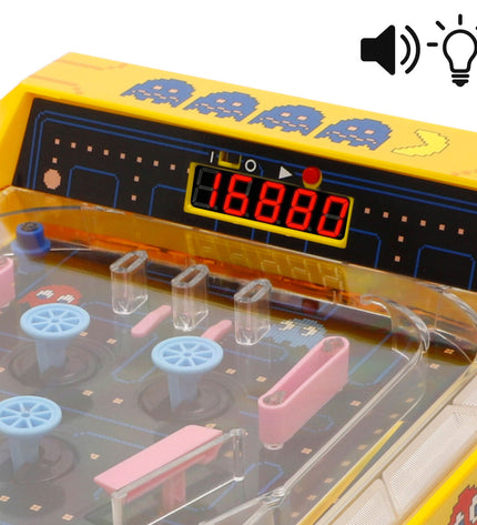 Two Pac-Man domino tiles featuring classic Pac-Man characters, designed for fun in games and accessories.