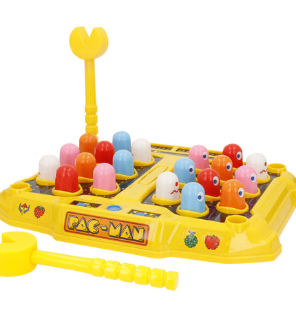 Two Pac-Man dominoes from the Pac-Man toy and game collection, featuring colorful game character designs and classic arcade style.