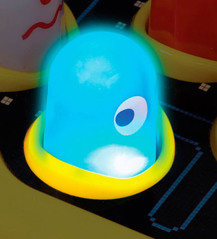 Two Pac-Man Domino toy pieces from the game set, featuring classic Pac-Man themed designs, suitable for gaming and collectible use.