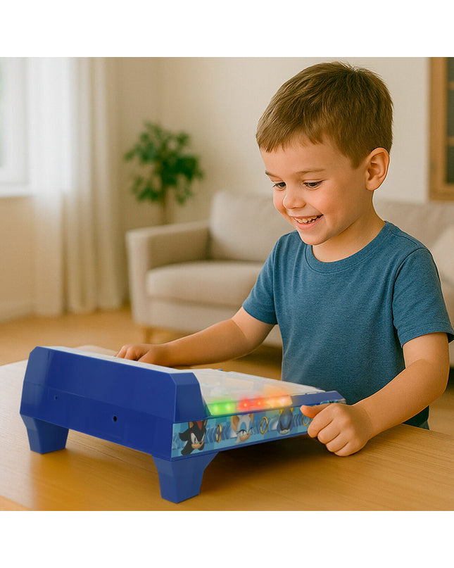 Two Sonic Domino Sonic toy dominoes featuring iconic Sonic the Hedgehog characters, colorful and fun for gaming and collection.